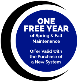 One Free Year of Spring & Fall Maintenance - Offer Valid with the Purchase of a New System